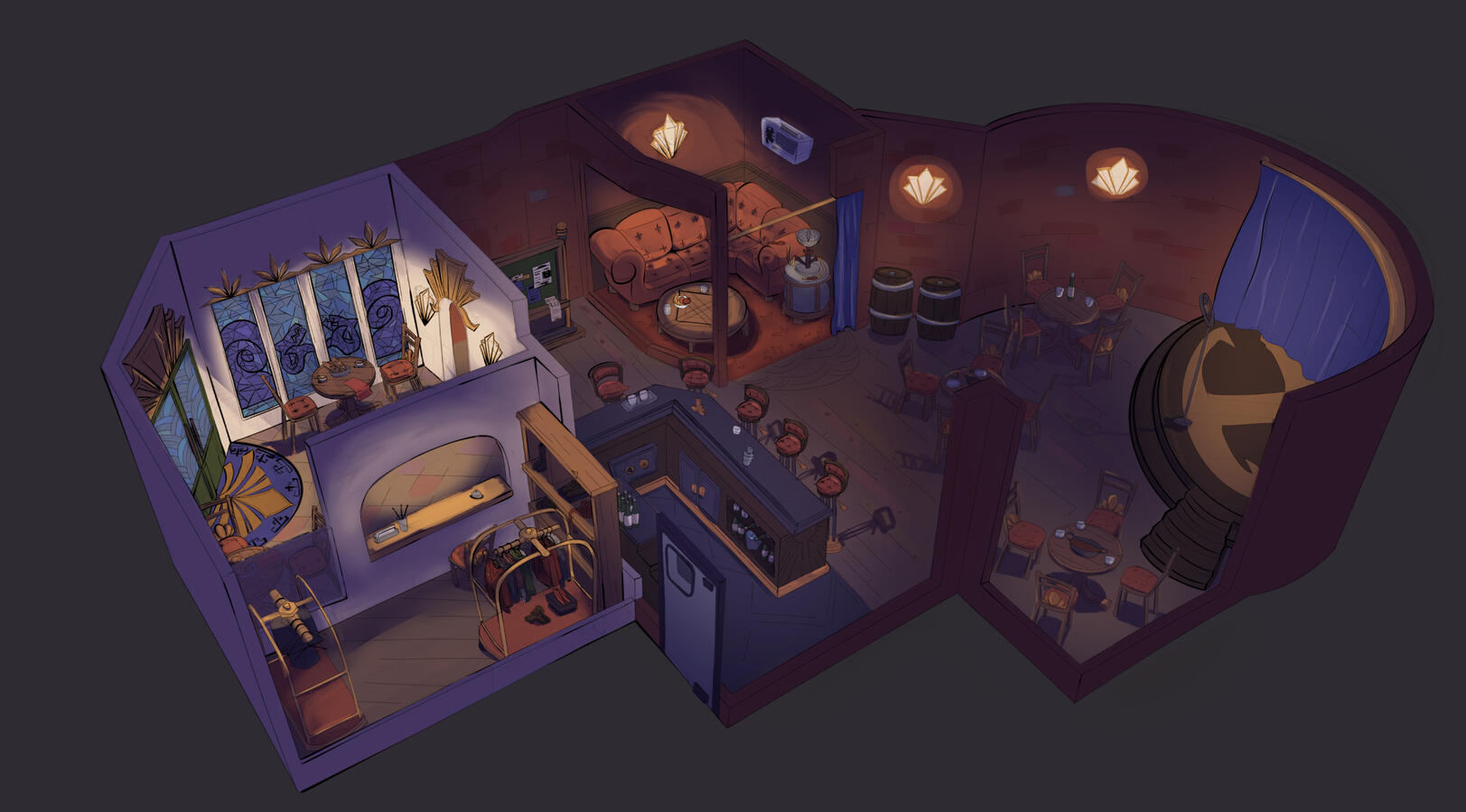 Heure du Bleu Interior (Concept Stage)